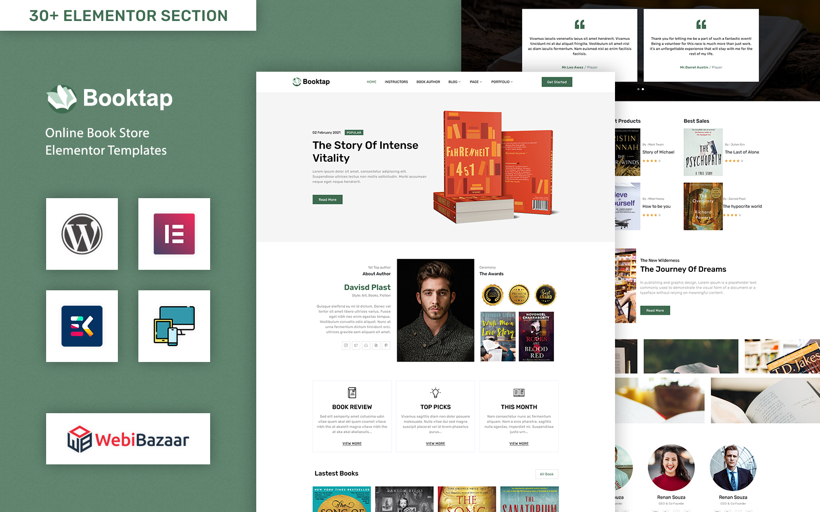 Booktap - Publishing House & Book Store WordPress theme