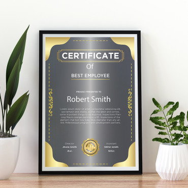 Award Vertical Certificate Templates 207779