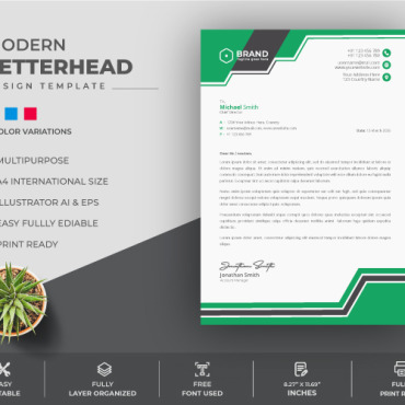 Letterhead Design Corporate Identity 207805