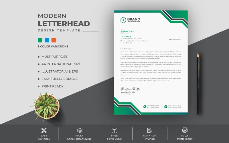 Letterhead Design Template