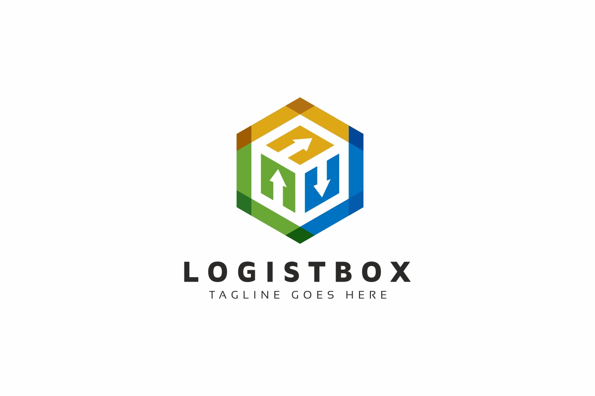 Logistics Box Logo Template