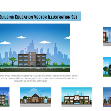 School Building Illustrations Templates 207882