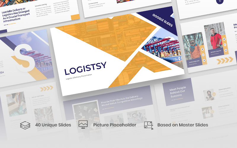 Logistsy - Logistic & Delivery Google Slides Template