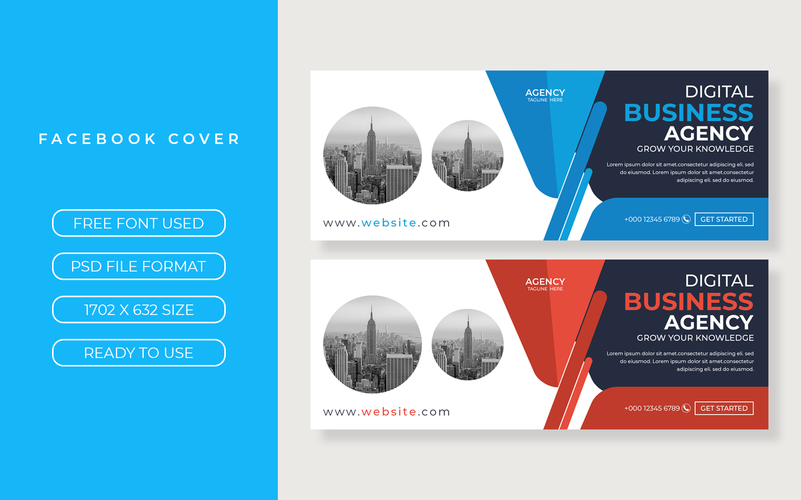 Business Web Facebook Cover Template