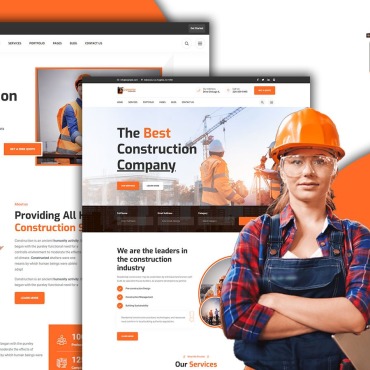 Builders Building Responsive Website Templates 208079