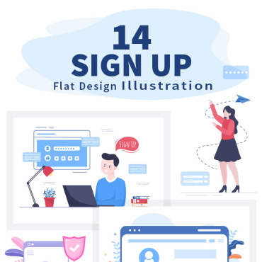 Sign Up Illustrations Templates 208151