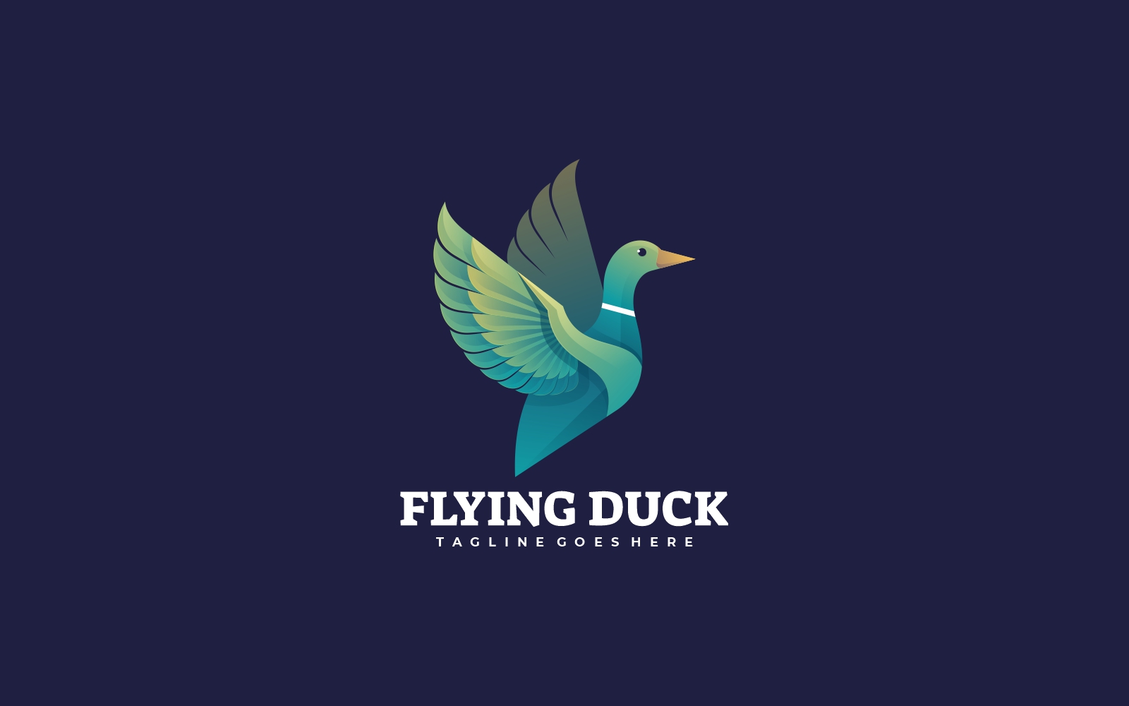Flying Duck Gradient Logo