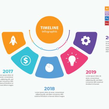 Illustration Timeline Infographic Elements 208218