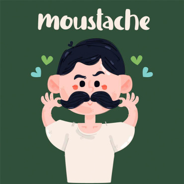 <a class=ContentLinkGreen href=/fr/kits_graphiques_templates_illustrations.html>Illustrations</a></font> mustache illustration 208227