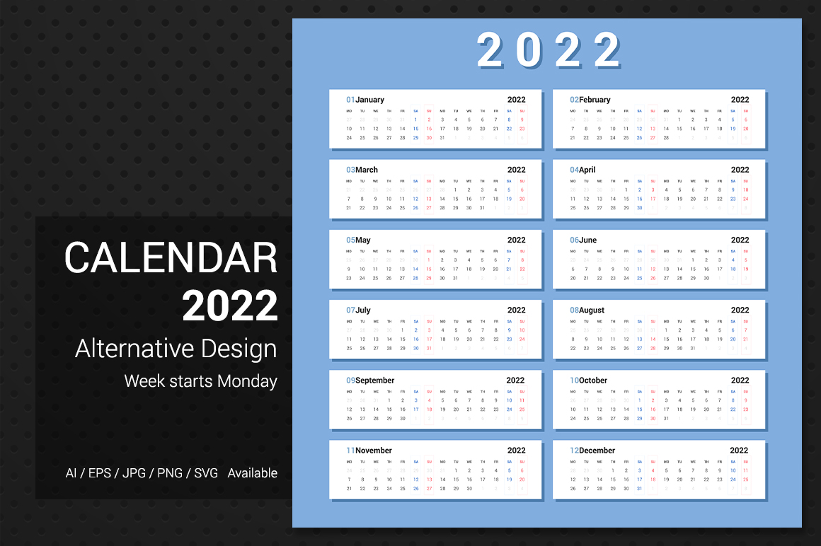 2022 Alternative Design Planner Calendar