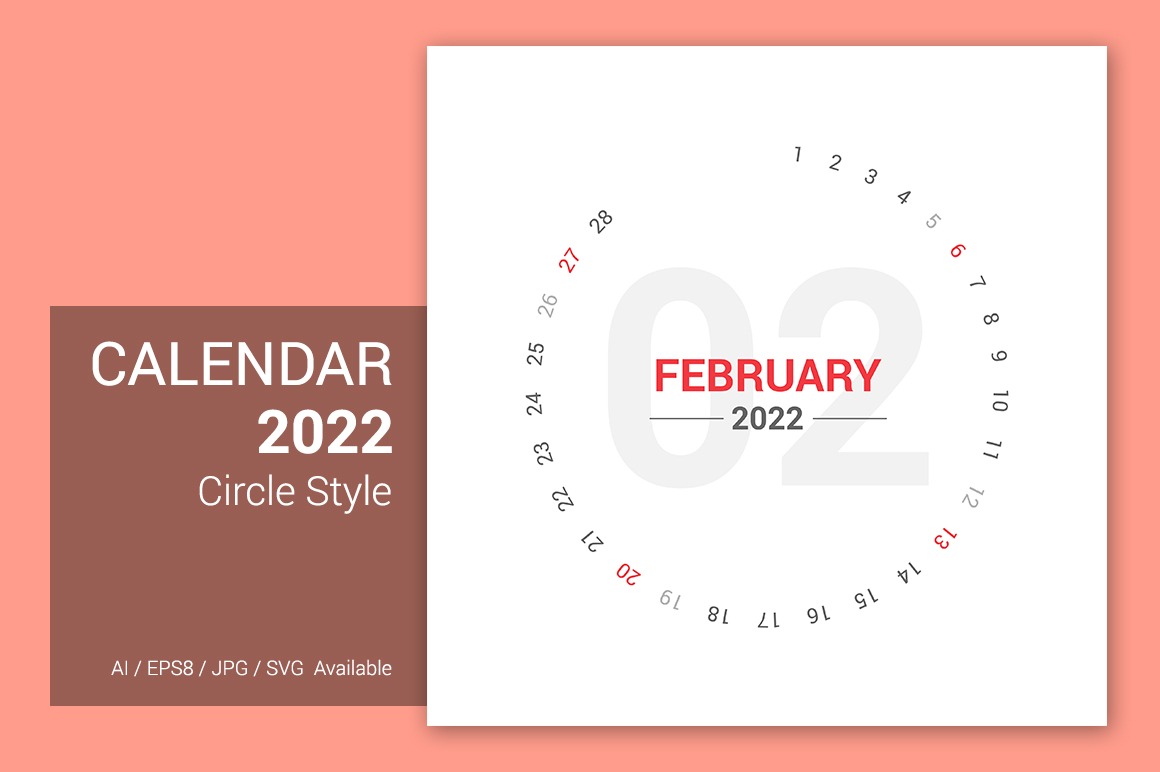 2022 Circle Design Planner Calendar