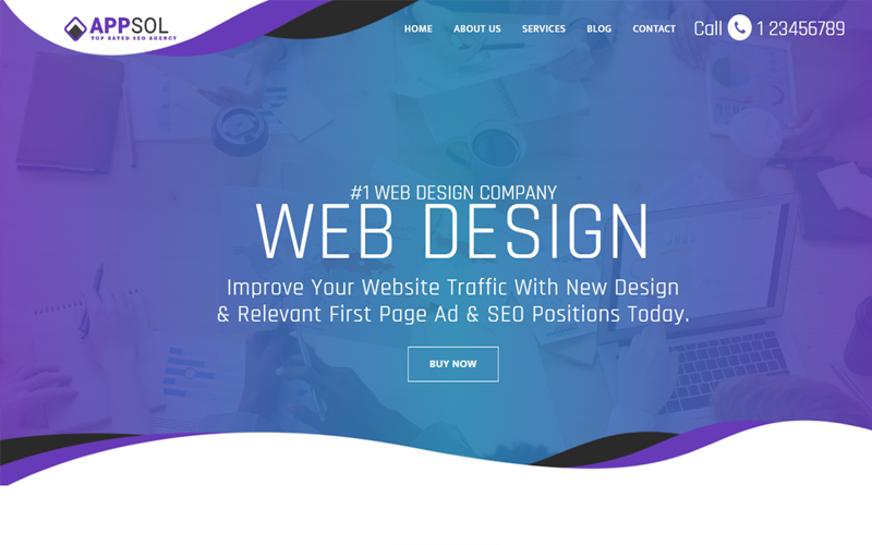 AppSol - Web Design Studio And IT Services Website Template