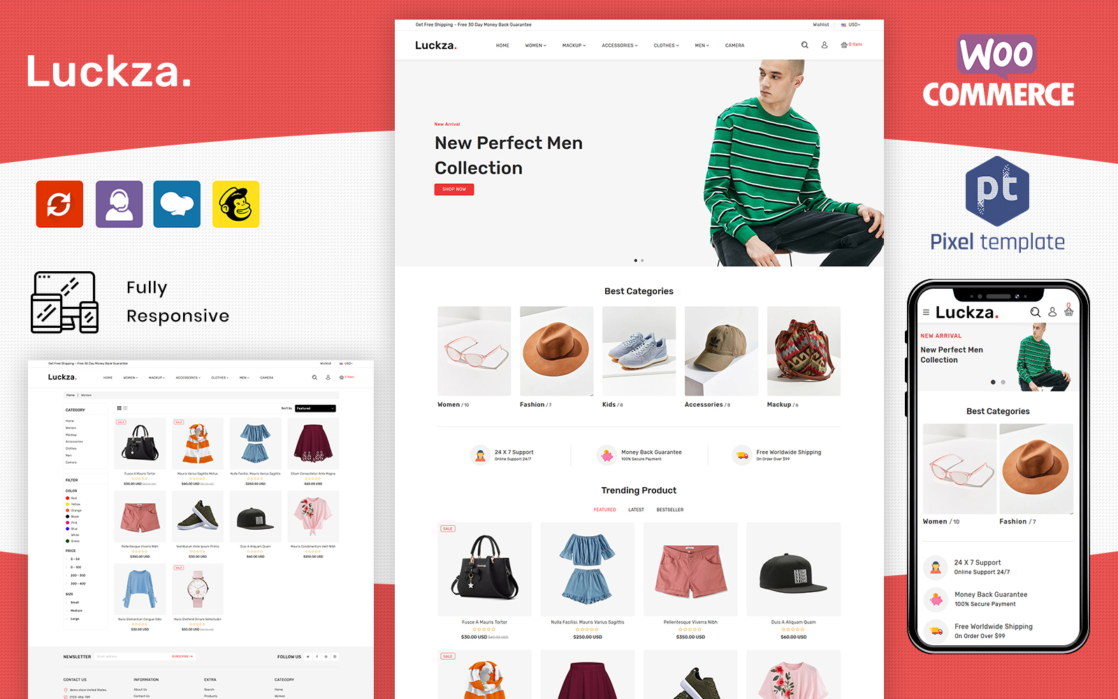 Luckza - Multipurpose WooCommarce Fashion Theme