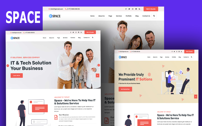 Space- Technology & IT Solutions Wordpress Theme