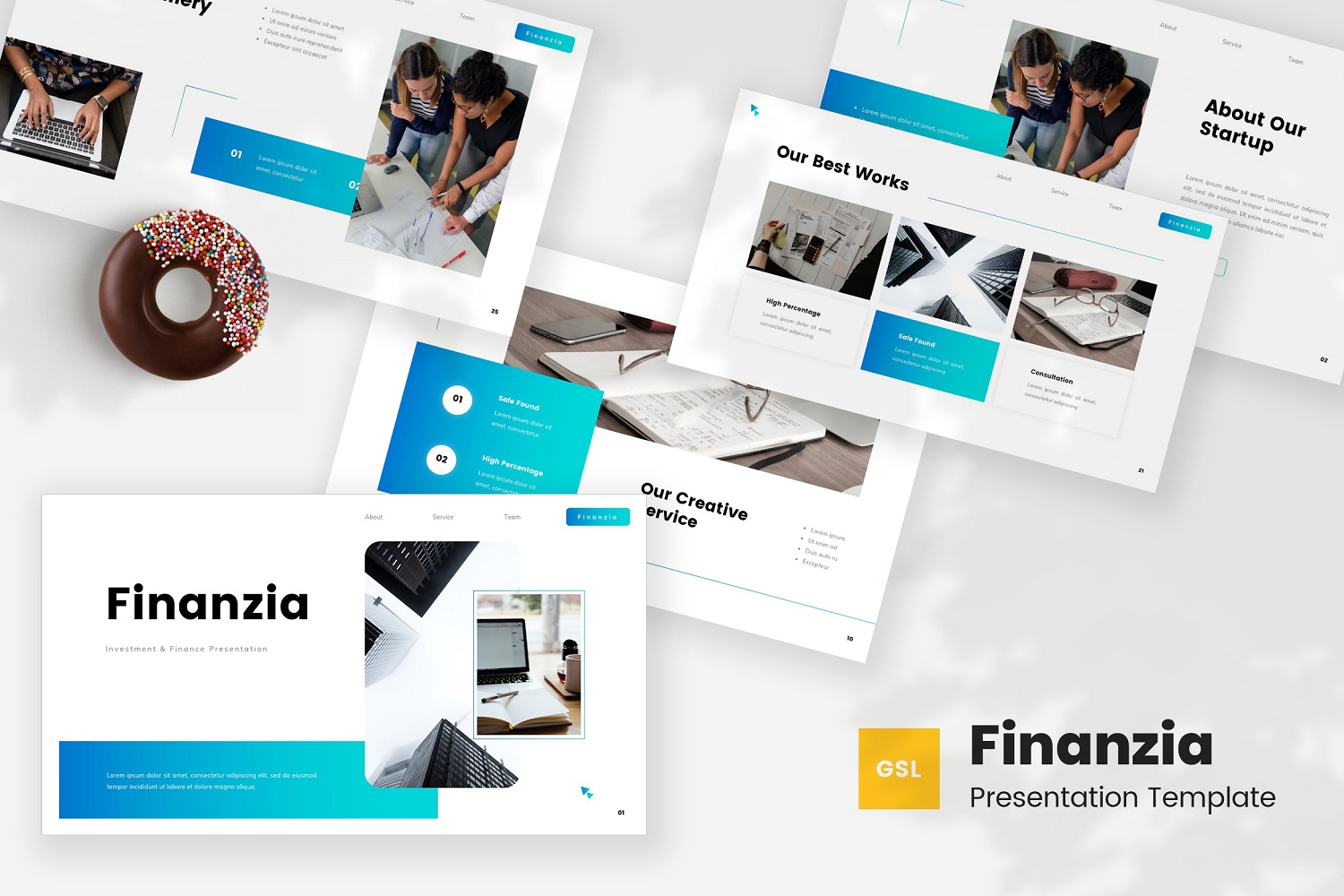 Finanzia - Investment & Finance Google Slides Template