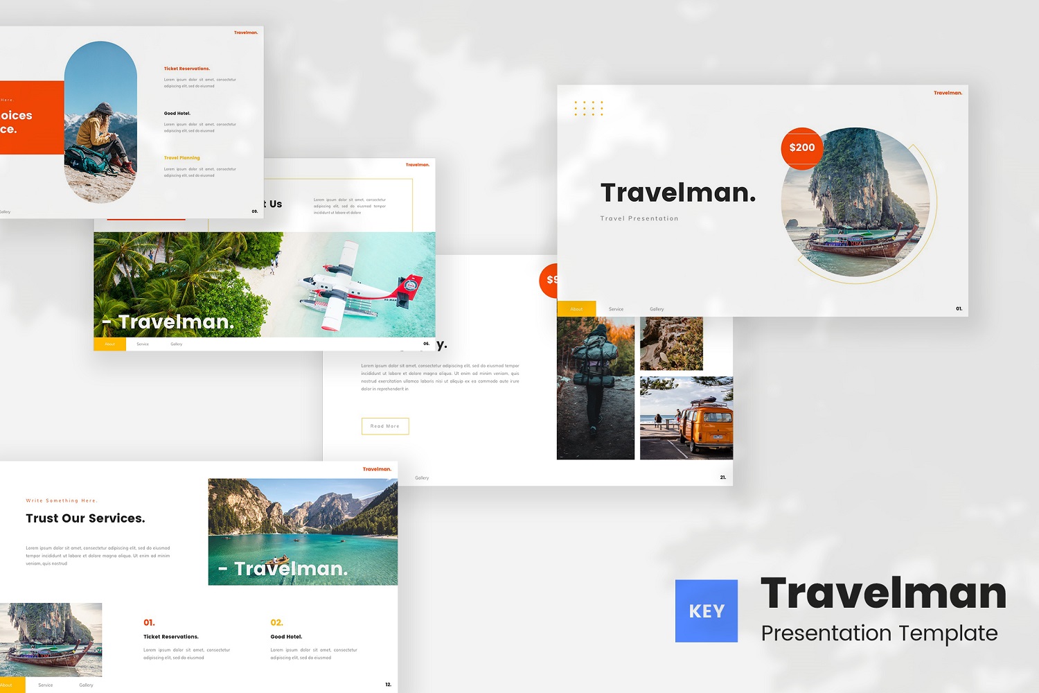 Travelman - Travel Keynote Template