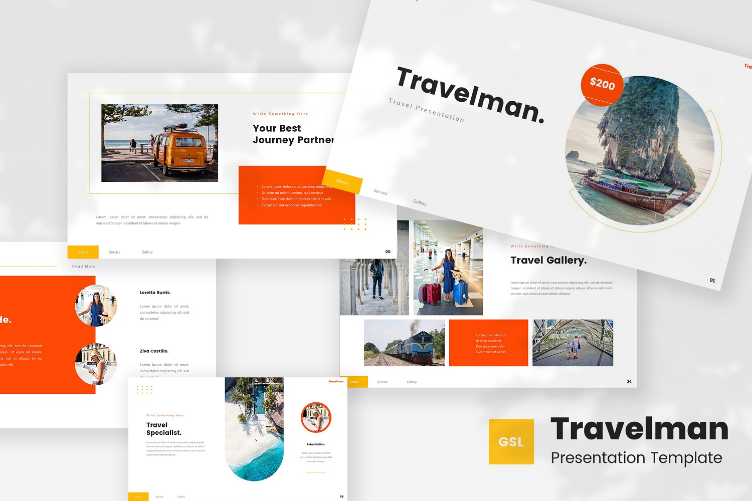 Travelman - Travel Google Slides Template