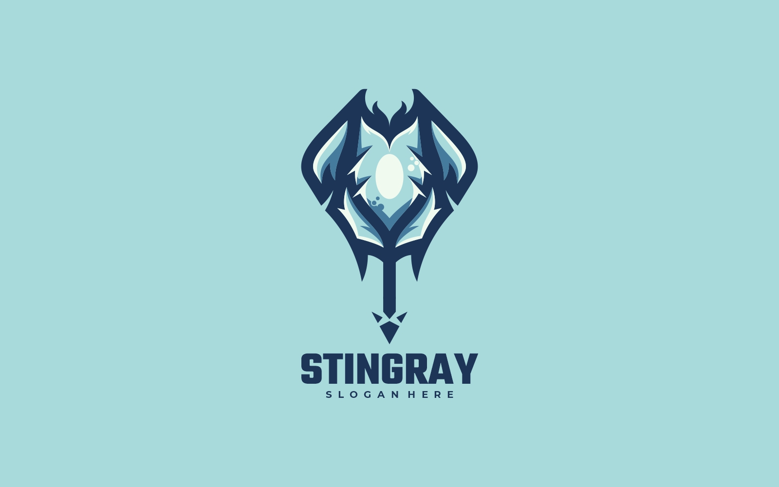 Stingray Simple Mascot Logo