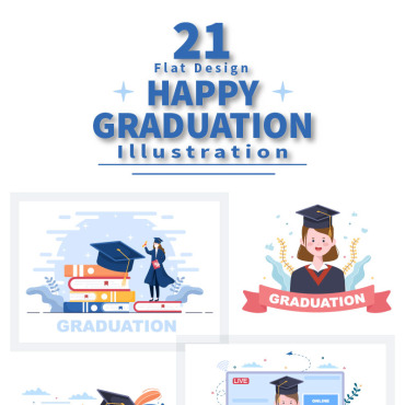 Graduation Education Illustrations Templates 208314