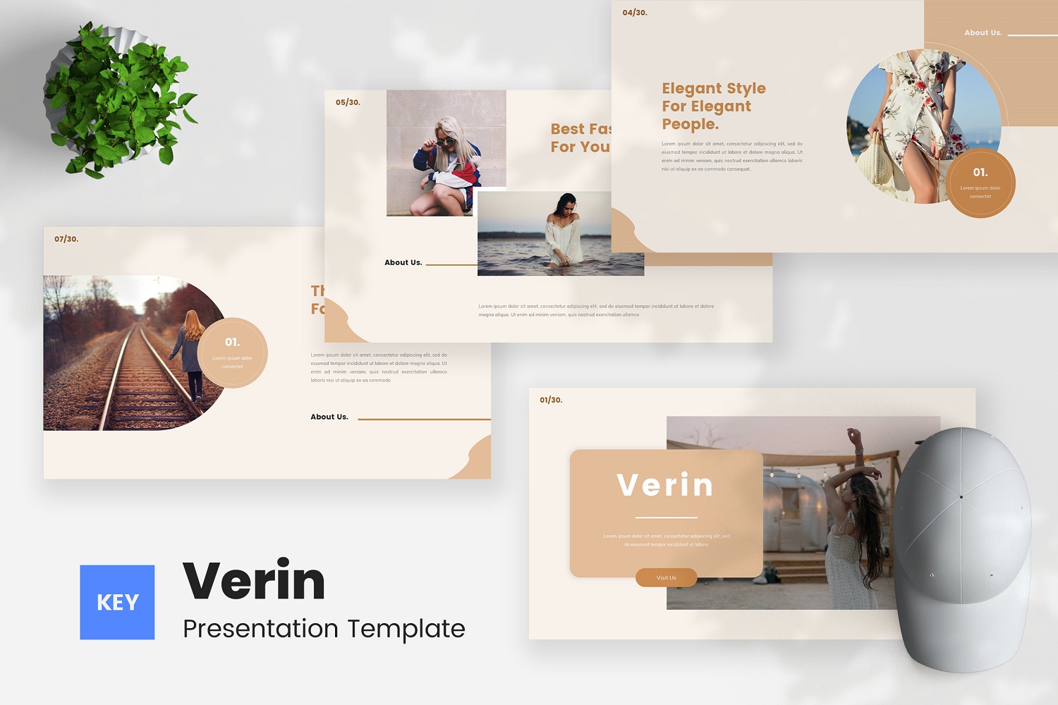 Verin — Bohemian Fashion Keynote Template