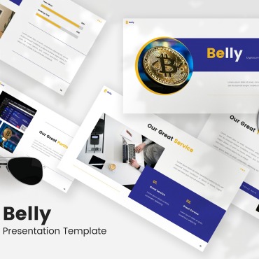 Investment Coin Keynote Templates 208369