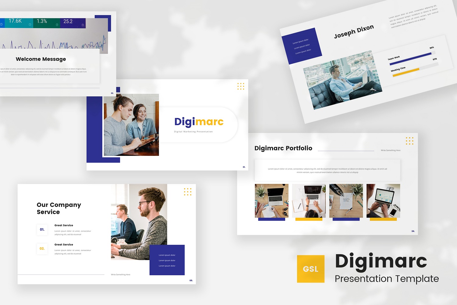 Digimarc — Digital Marketing Google Slides Template