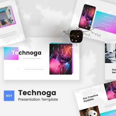 Techno It Keynote Templates 208393