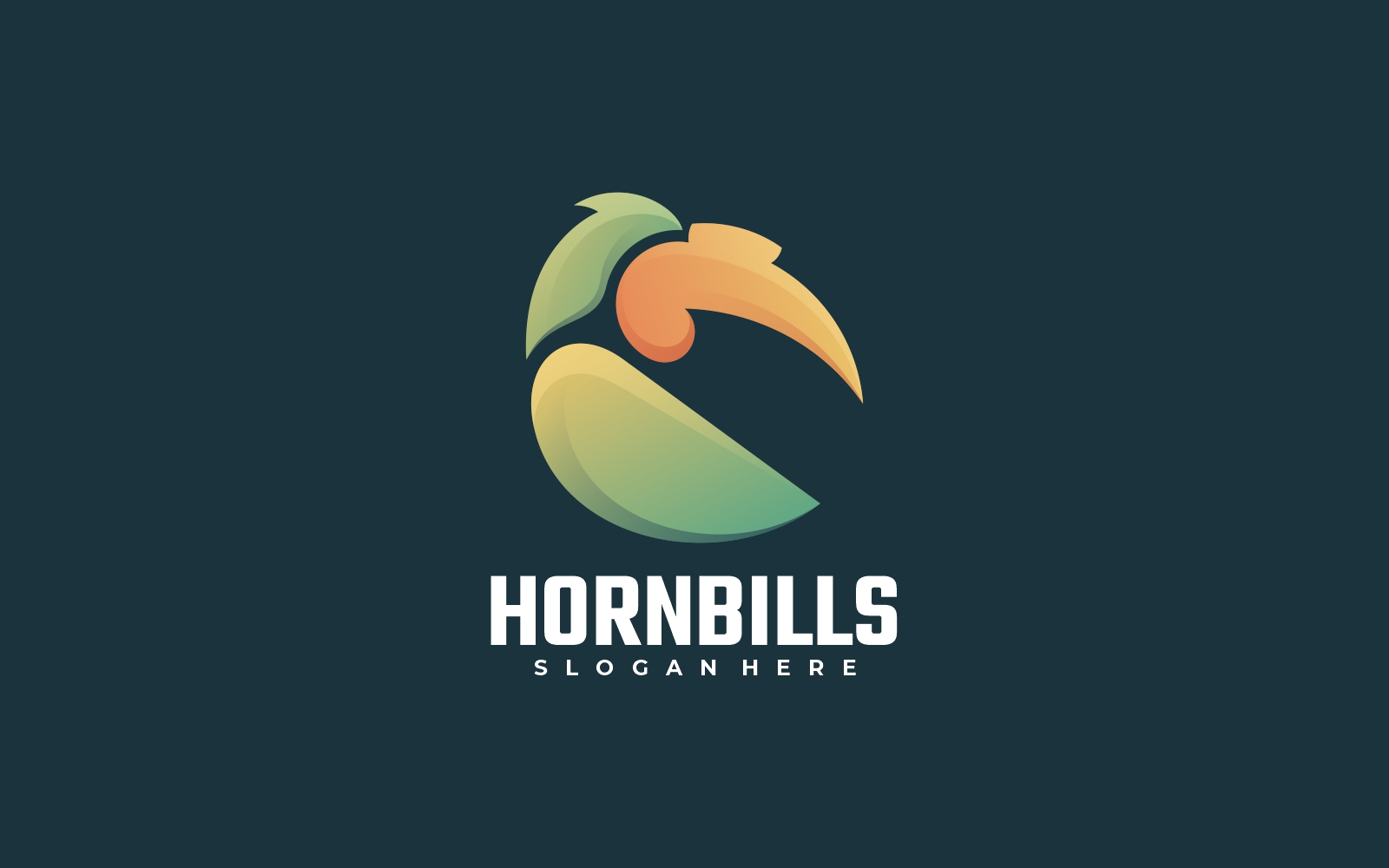 Hornbills Gradient Colorful Logo