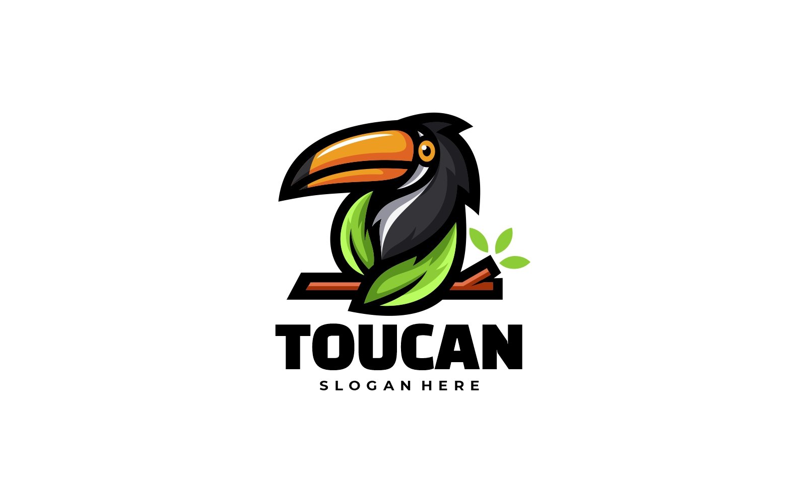 Toucan Simple Mascot Logo Template