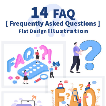 Asked Questions Illustrations Templates 208413
