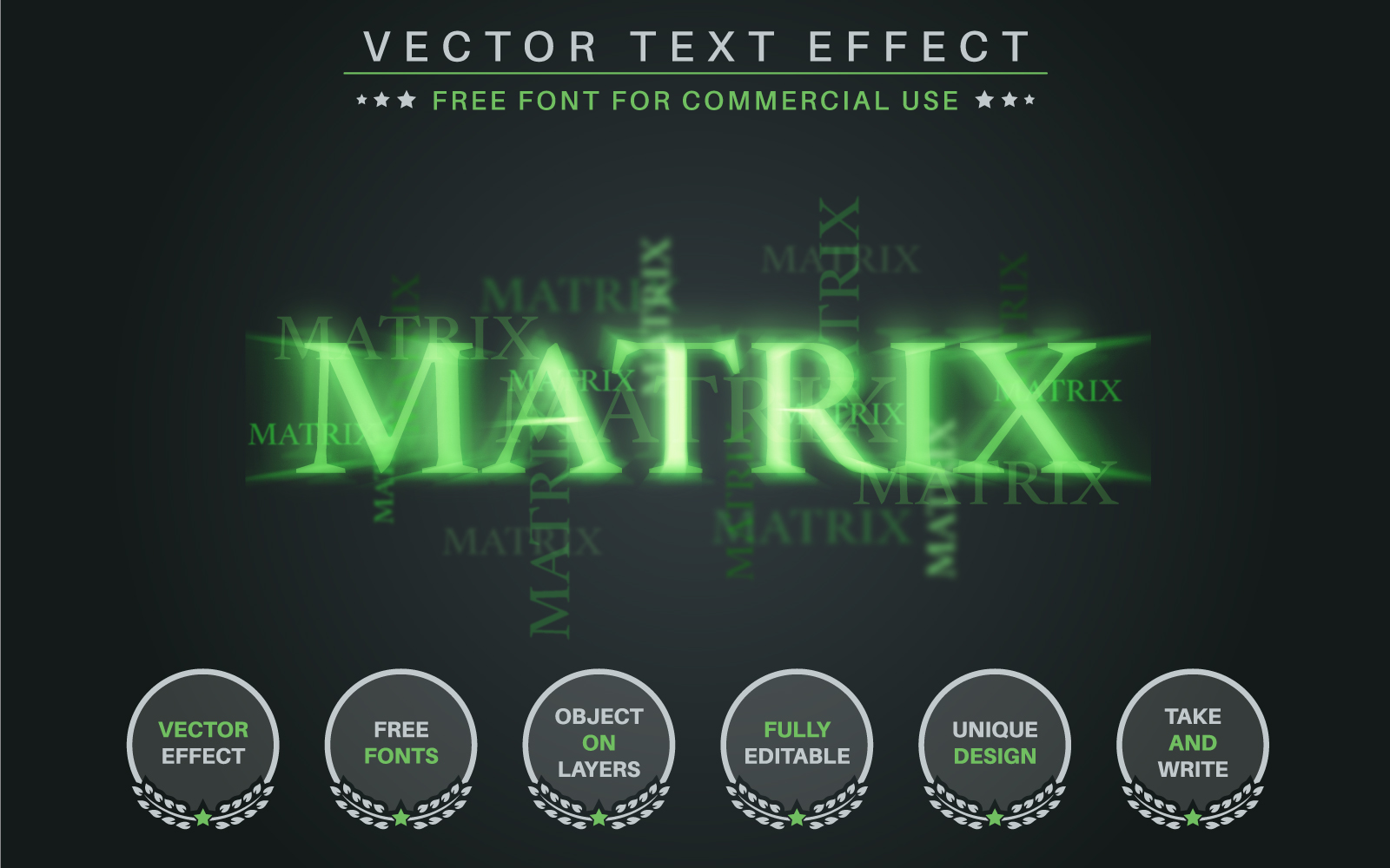 Cyber Matrix - Editable Text Effect, Font Style, Graphics Illstration