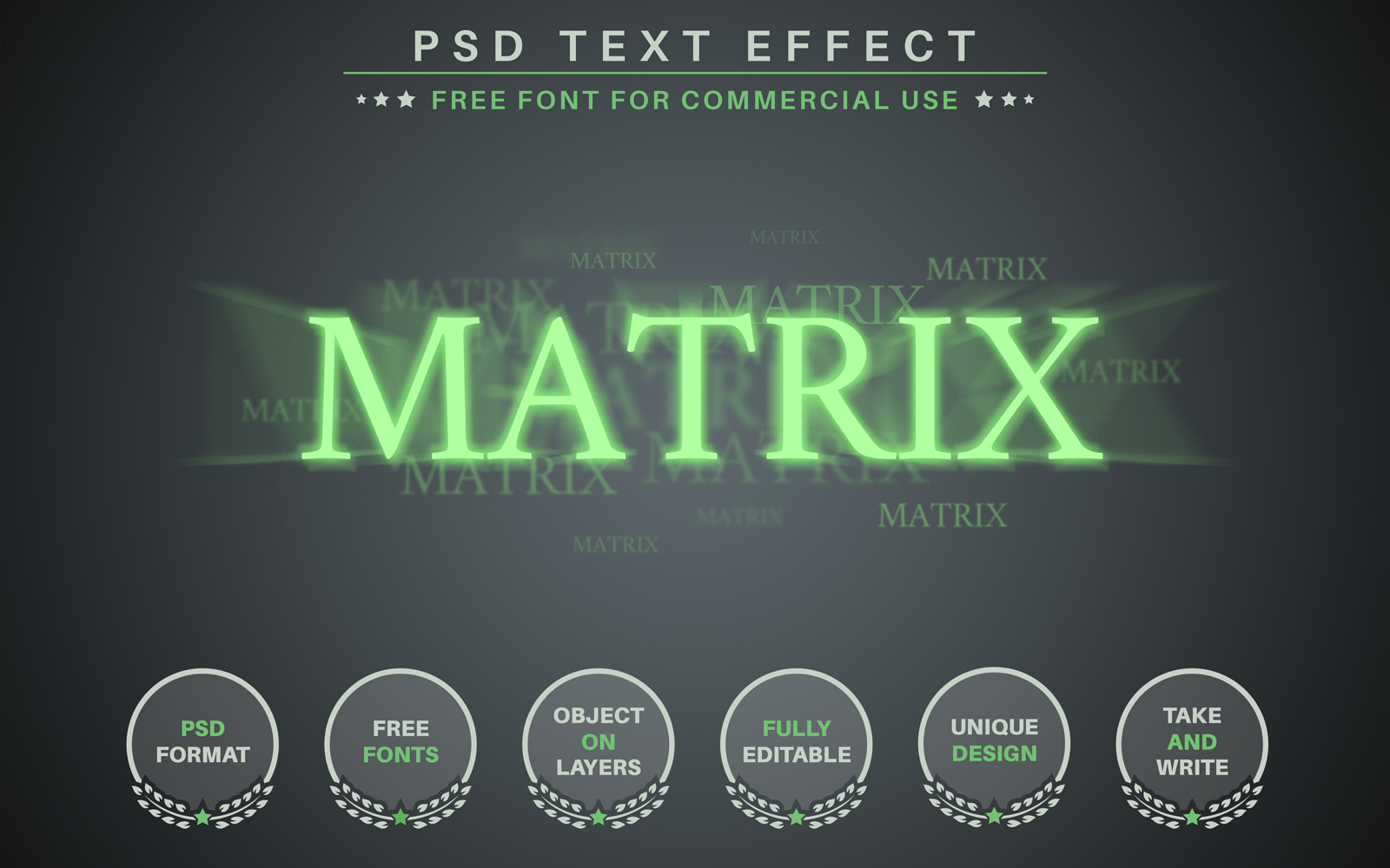 Matrix - PSD Editable Text Effect