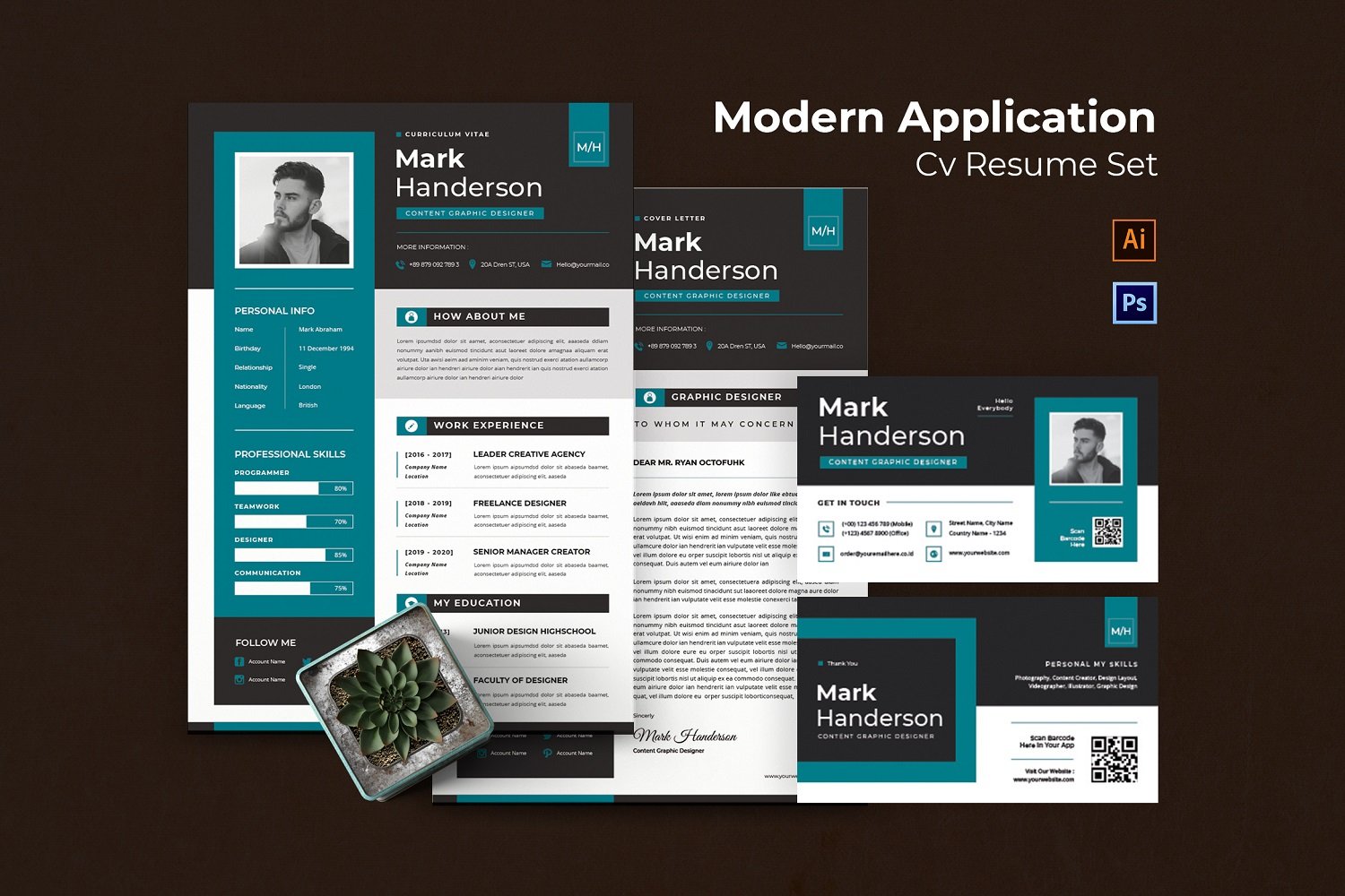 Modern Application CV Resume