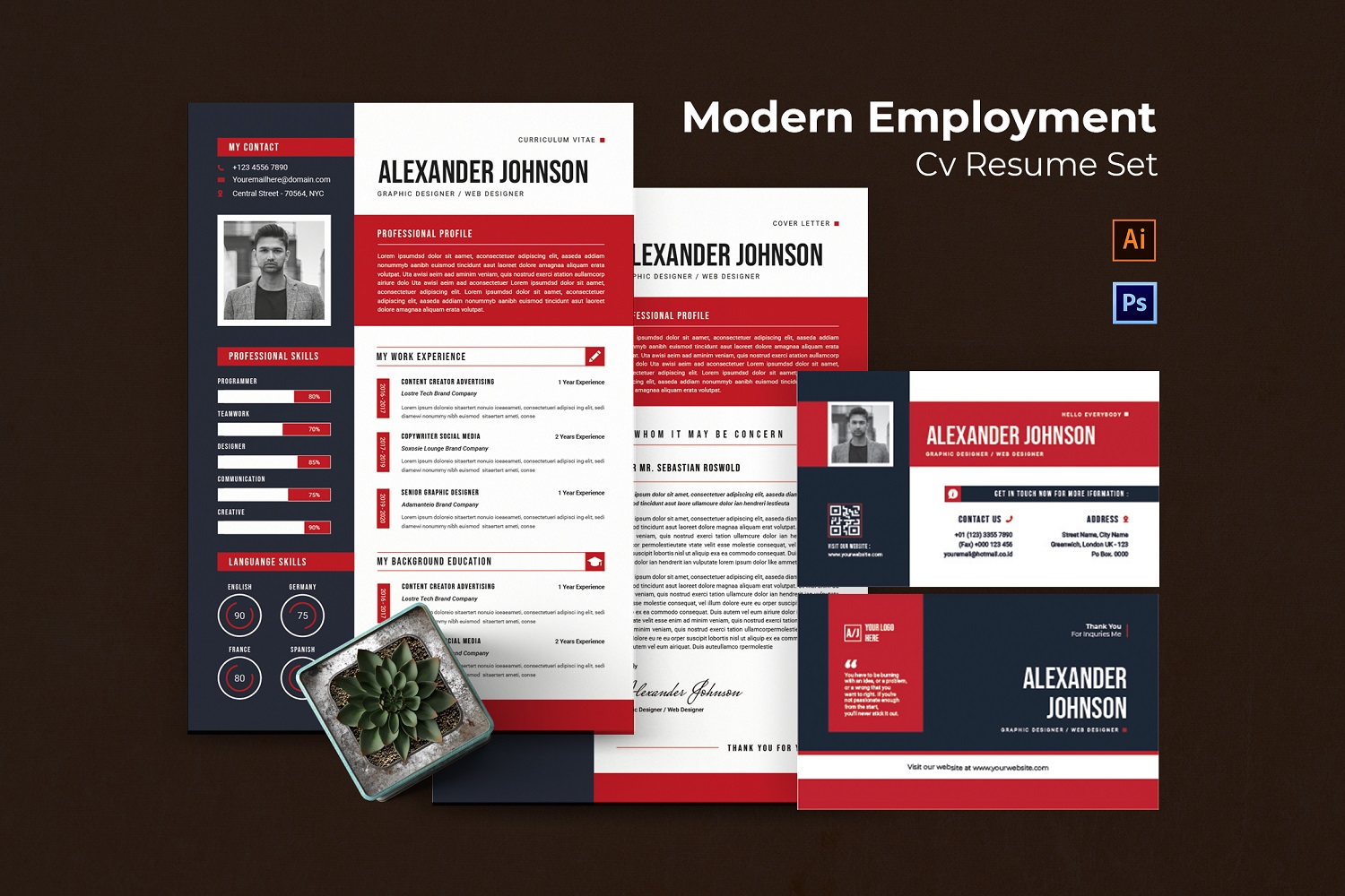 Modern Employment CV Resume