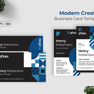 Card Template Corporate Identity 208503