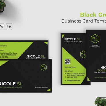 Card Template Corporate Identity 208504