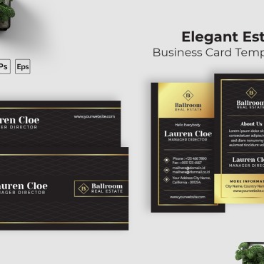 Card Template Corporate Identity 208505