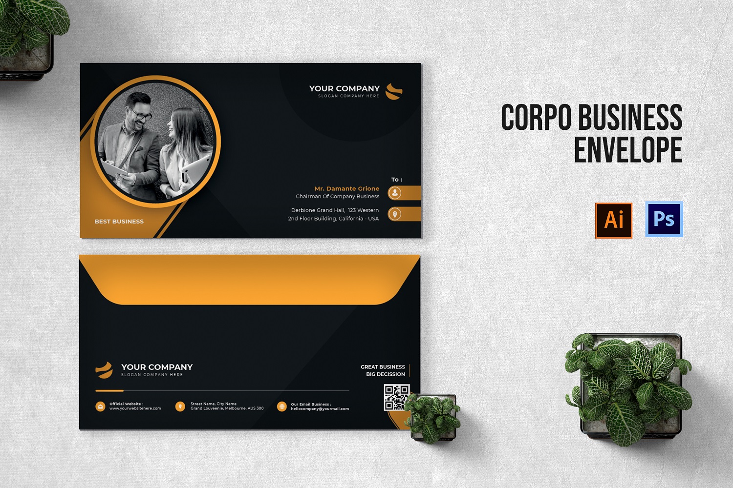 Corpo Business Envelope Template