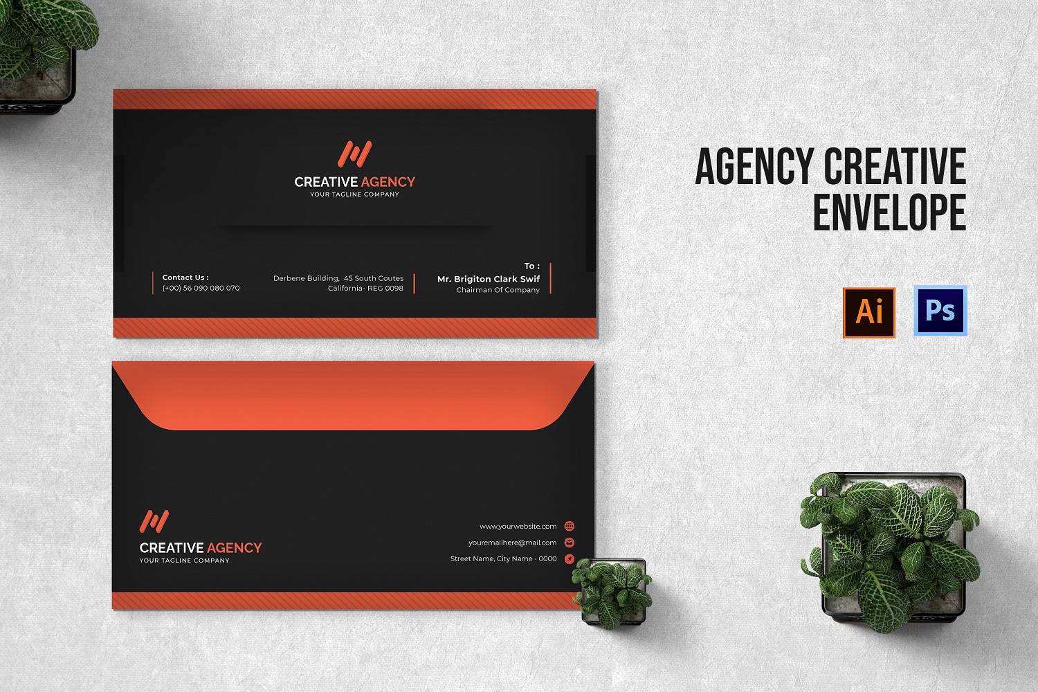 Agency Creative Envelope Template