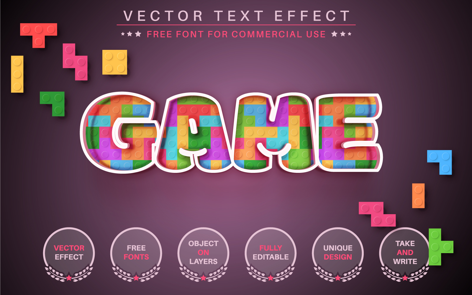 Puzzle Game - Editable Text Effect, Font Style, Graphics Illustration