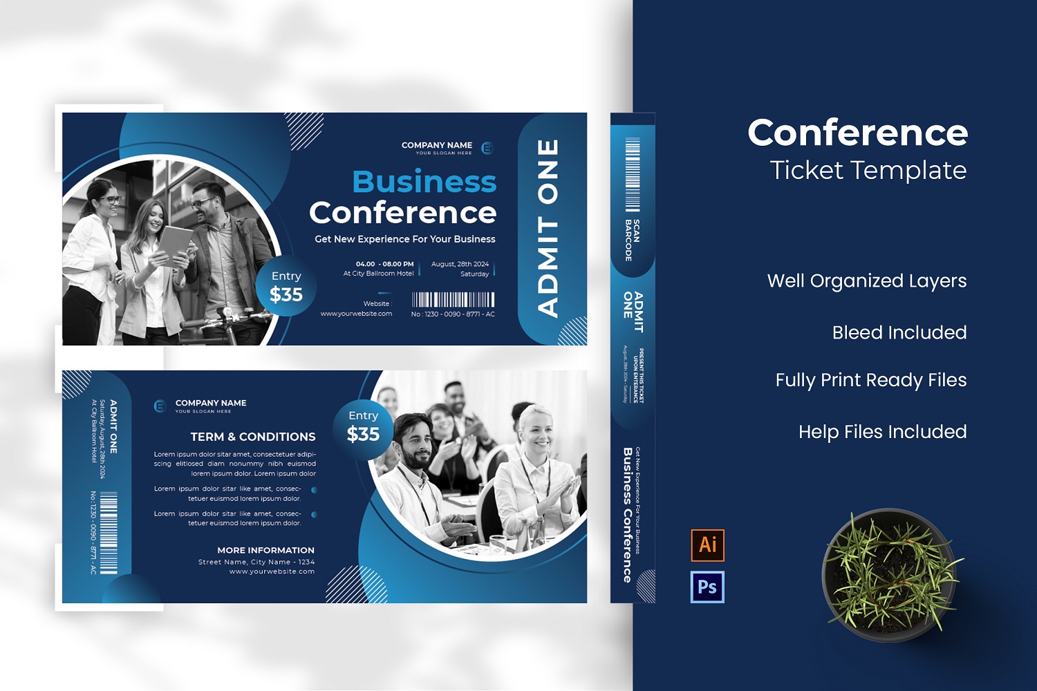 Business Conference Ticket