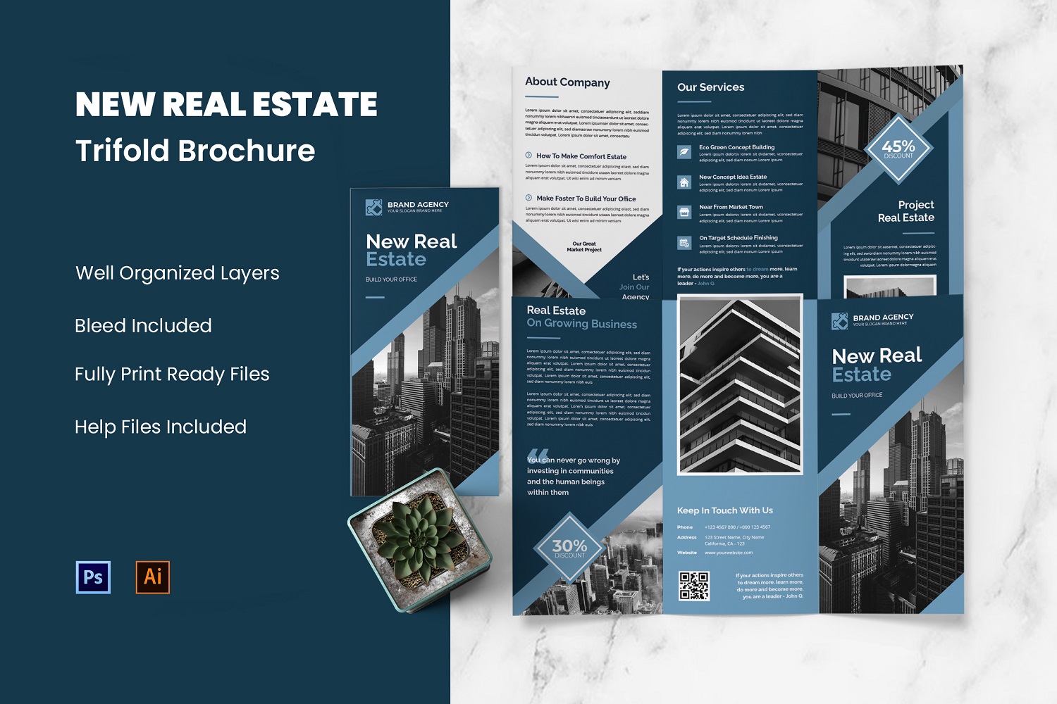 New Real Estate Trifold Brochure