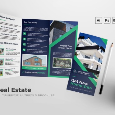 Estate Trifold Corporate Identity 208567