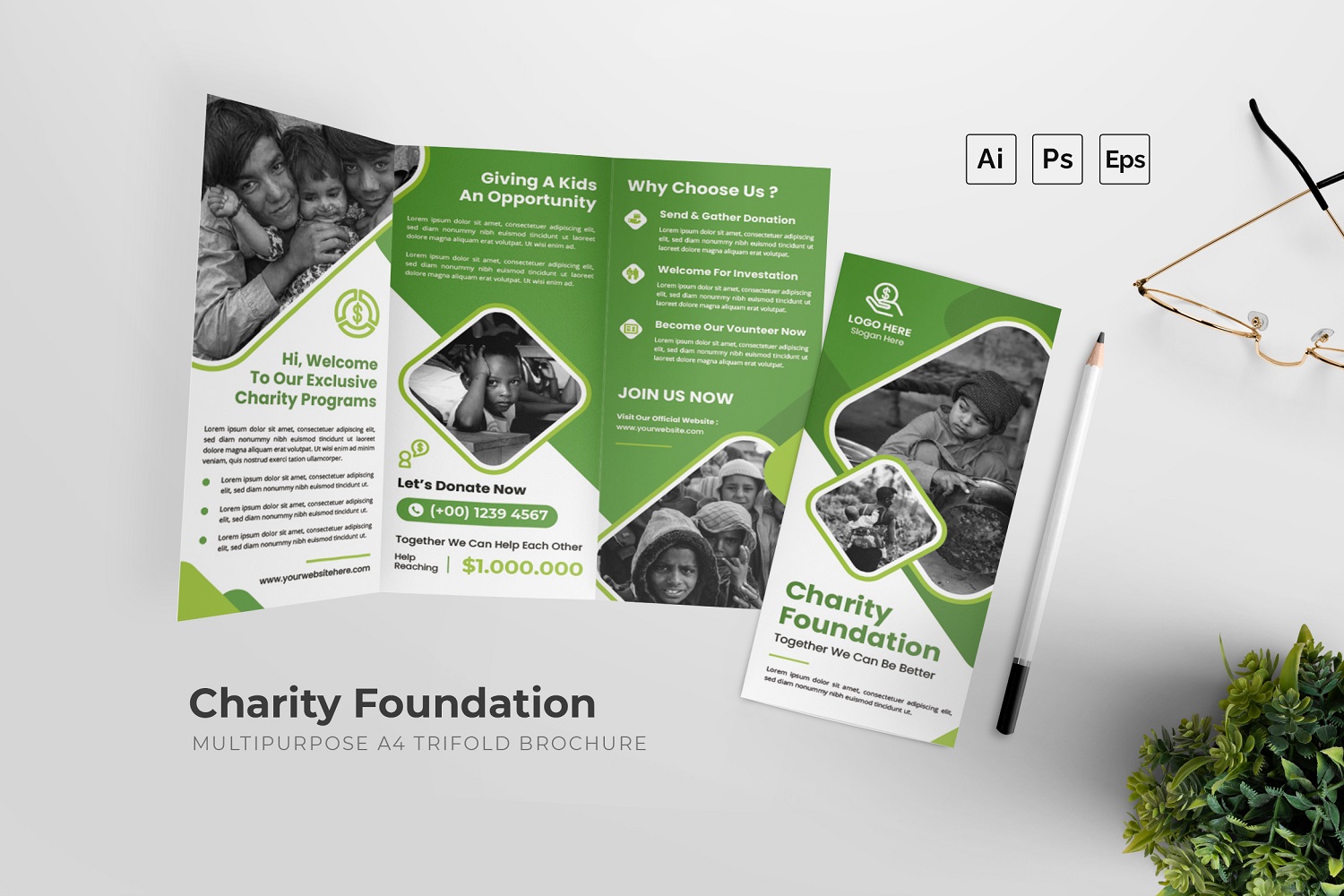 Charity Foundation Trifold Flyer