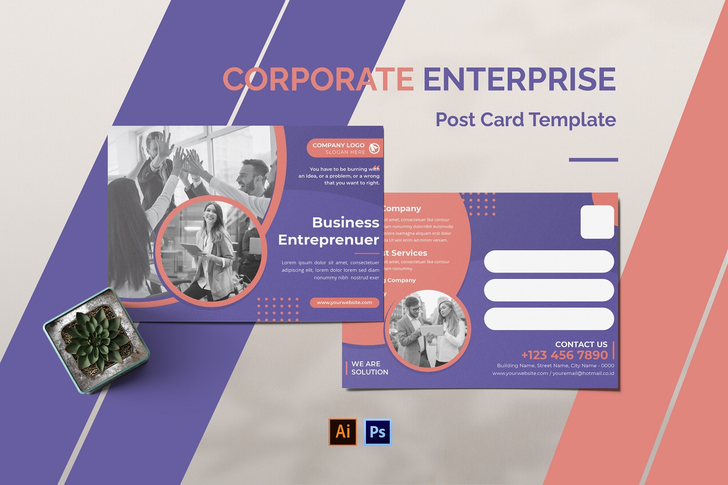 Corporate Enterprise Post Card