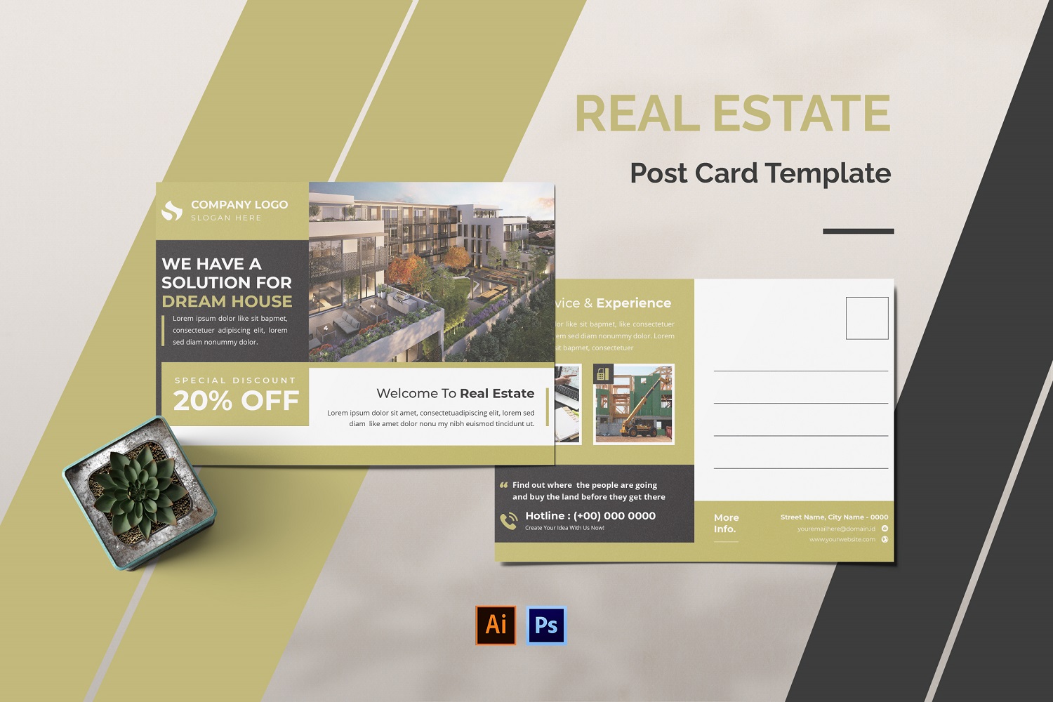 Real Estate Post Card Template