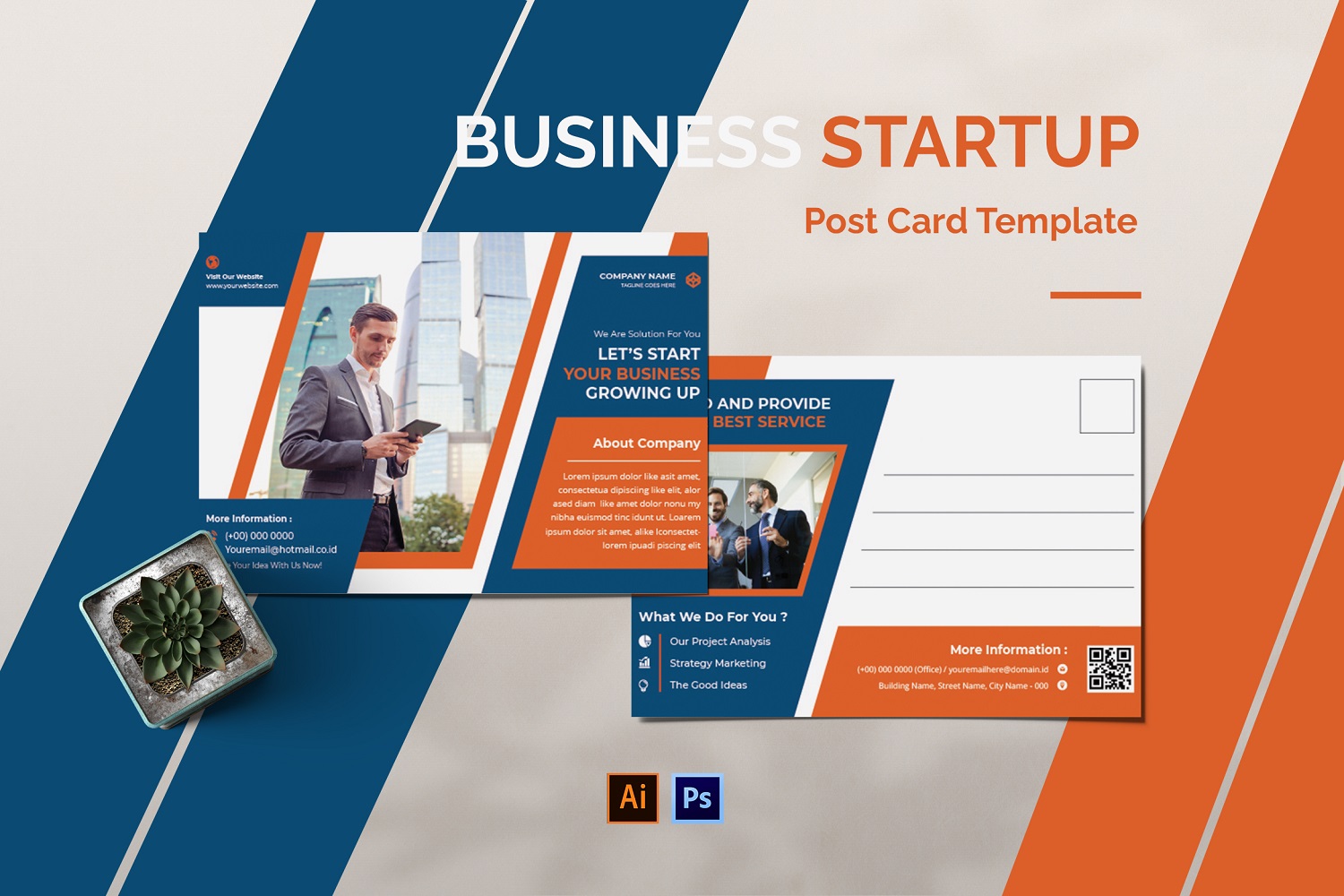 Business Start Up Post Card