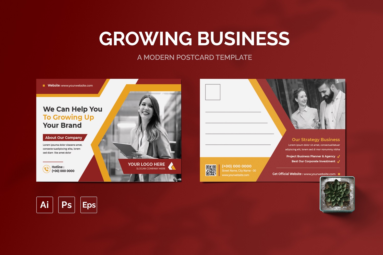 Growing Business Post Card