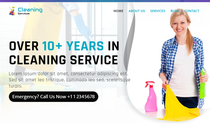 Cleaning And Services Responsive Website Template