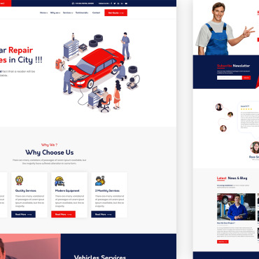 Care Auto Landing Page Templates 208656